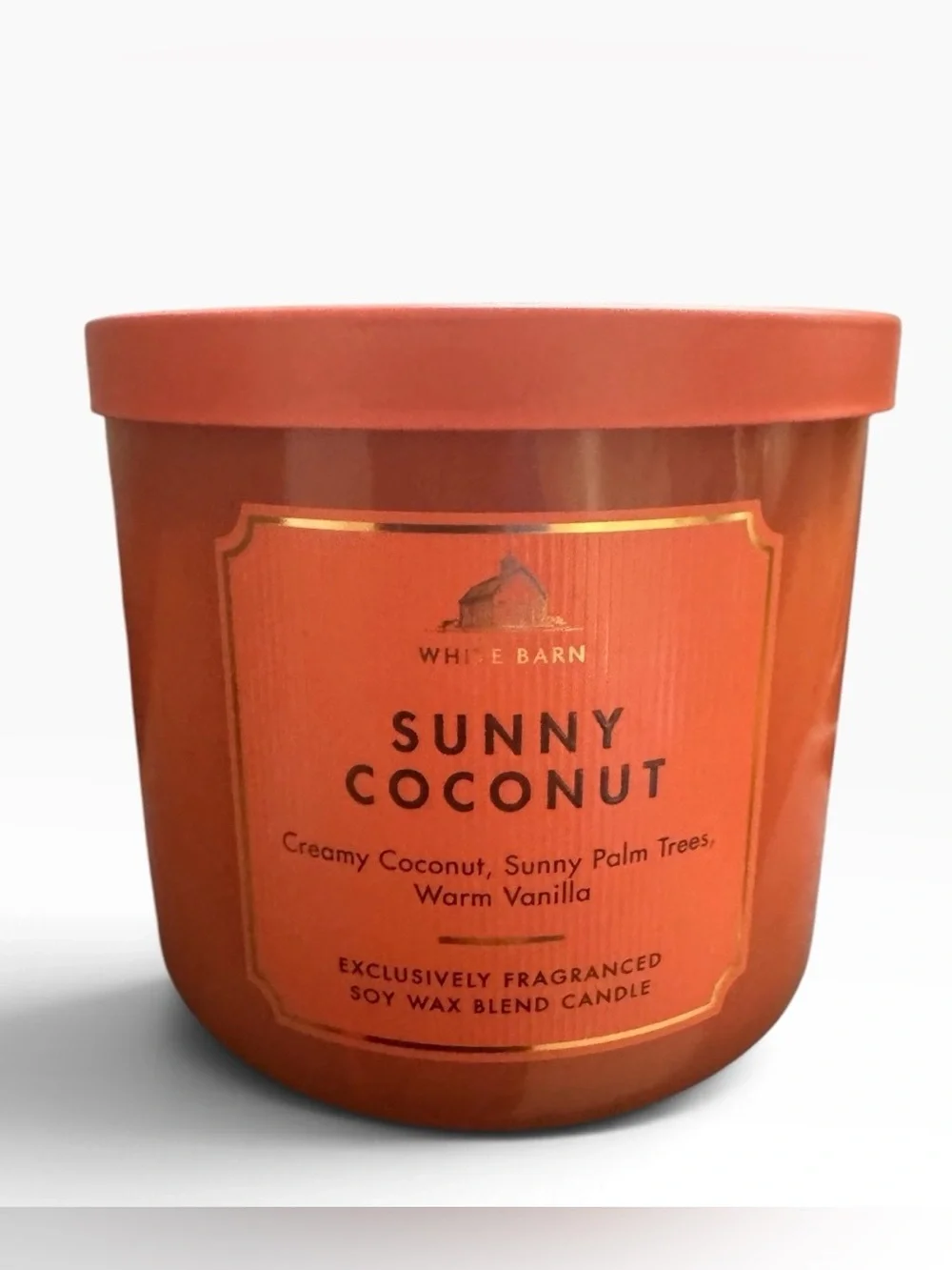 Bath & Body Works White Barn Sunny Coconut 3-Wick Candle White Barn